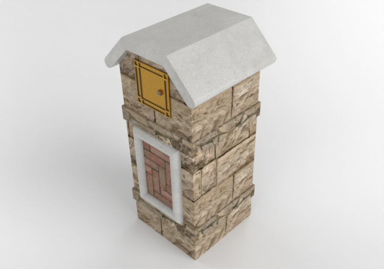 配饰 - Stone mailbox - Belgard - Tuscany - ACCA software