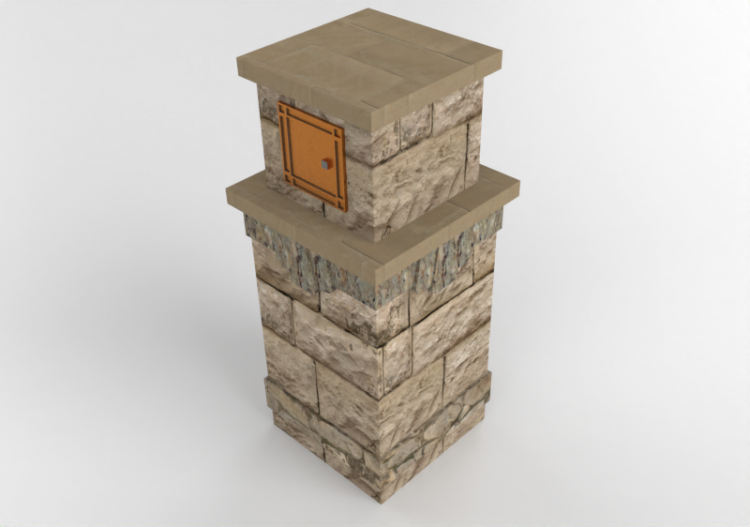 3D Zubehör - Briefkasten aus Stein - Belgard - Wexford -...