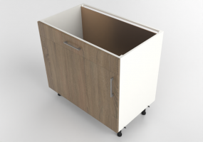 底部 - Sink base in lacquered wood - Finsa