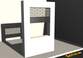 Esquadria 3D - Porta de enrolar [R] GD[T08]