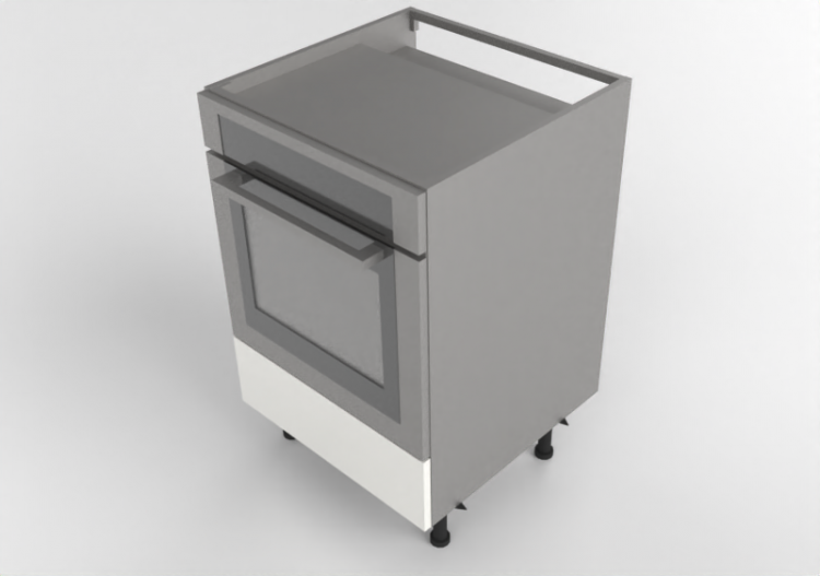 3D Electrical Appliances - Cabinet with electric oven -...