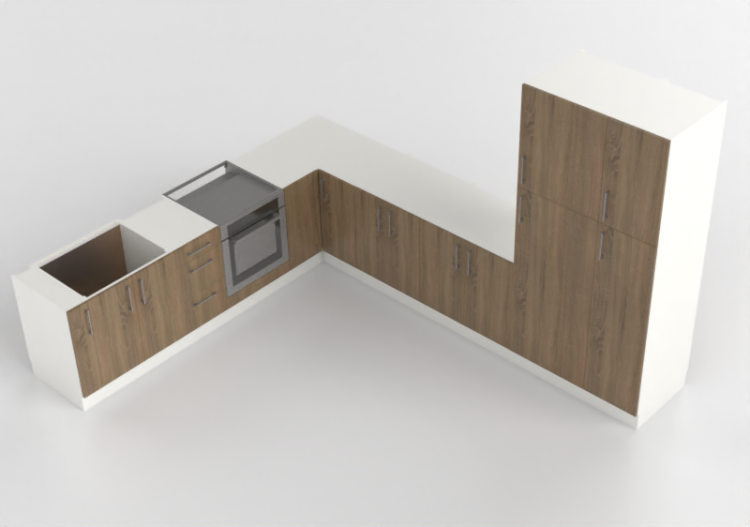Cucine 3D - Cucina completa di elettrodomestici - Finsa -...