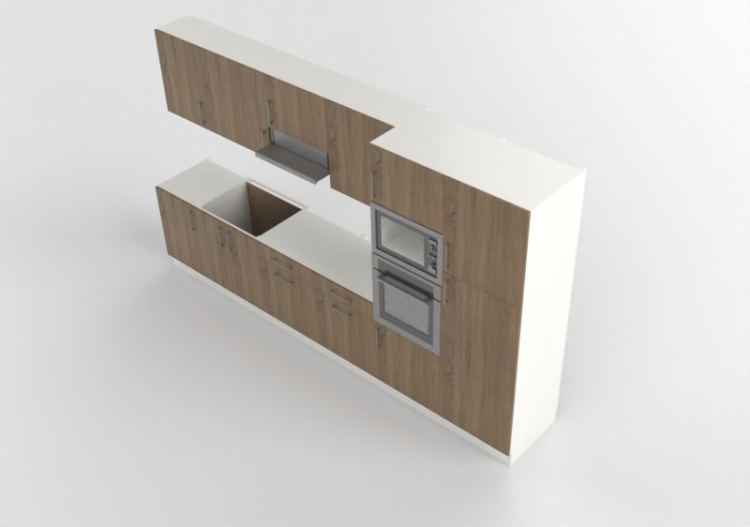 Cucine 3D - Cucina completa di elettrodomestici - Finsa -...