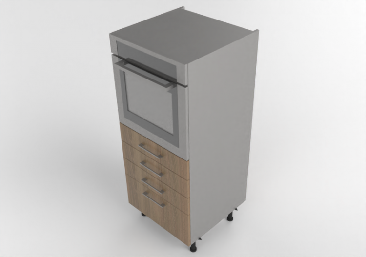 3D Furniture - Cabinet with appliances - Finsa - O3D1BD -...