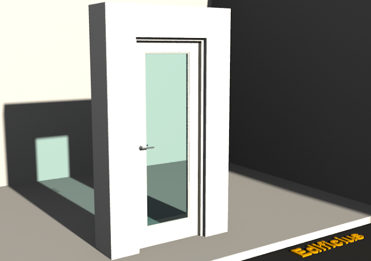 Esquadria 3D - Almofadada P[R] 1FB[1V] - ACCA software