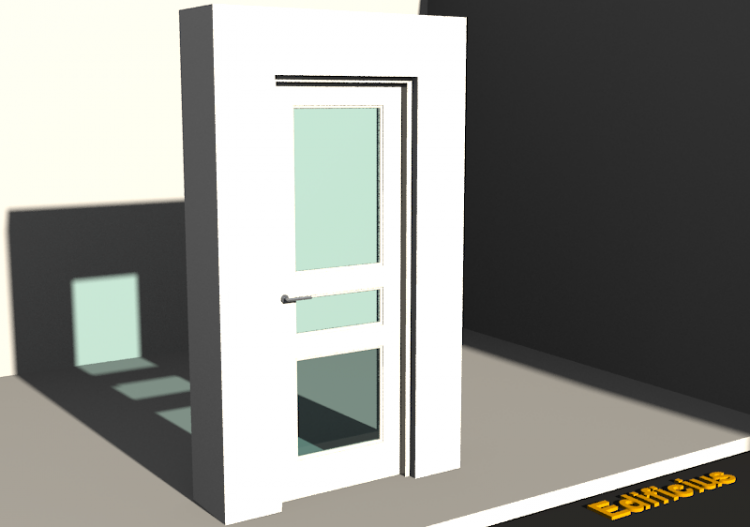 3D Tür/Fenster - Kassettentür T[R] 1DF[3G] - ACCA software