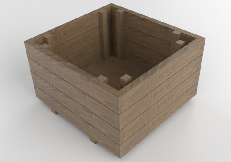 Bancs 3D - Bac à fleurs en bois - Finsa - KIT066 - ACCA...