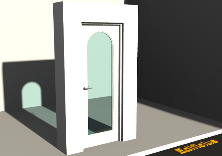 Esquadria 3D - Almofadada P[R] 1FB[1V_AR] - ACCA software