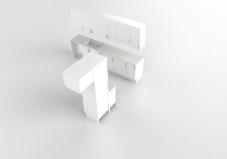 Cozinhas 3D - Cozinha mobilada - Marbodal - ACCA software