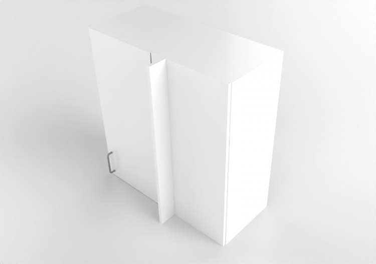 Pensili 3D - Pensile ad angolo in legno laccato - Marbodal...