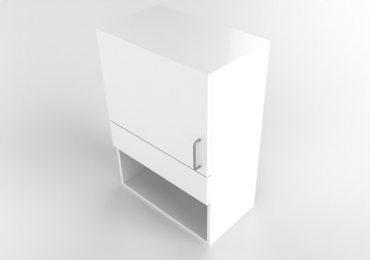 Armoires supérieures 3D - Meuble haut en bois laqué -...