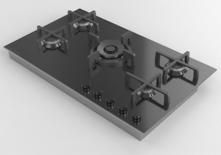 3D Electrical Appliances - Gas hob - Fisher & Paykel -...