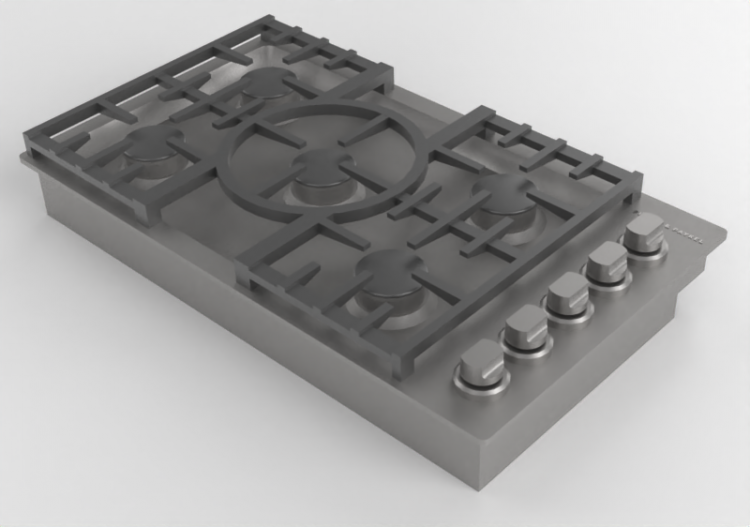 3D Electrical Appliances - Gas hob - Fisher & Paykel - CDV3...