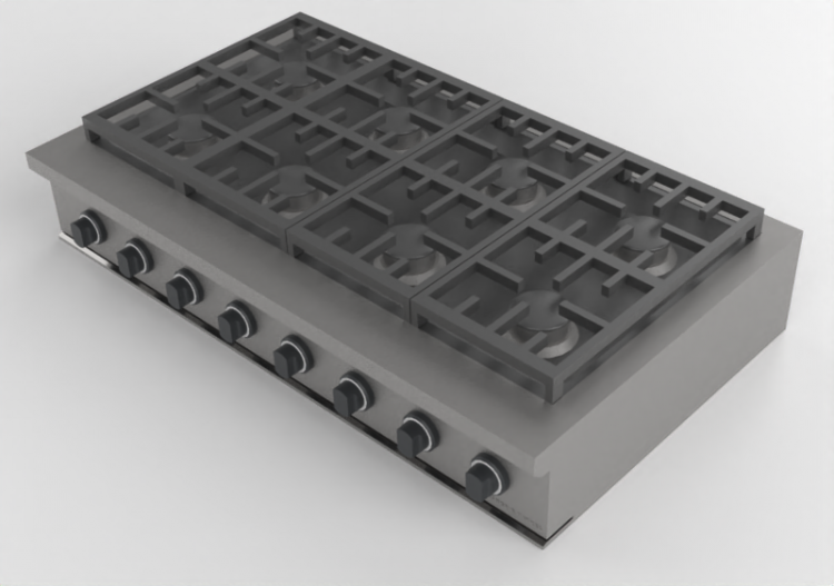 Elettrodomestici 3D - Piano cottura a gas - Fisher & Paykel...