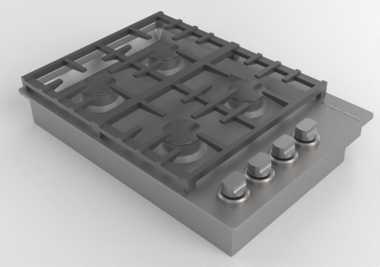 Electroménagers 3D - Plan de cuisson à gaz - Fisher &...