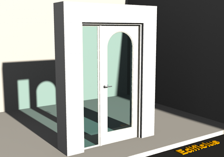 Esquadria 3D - Almofadada P[R] 1FB[1V_AR]+1BANDLAT - ACCA...
