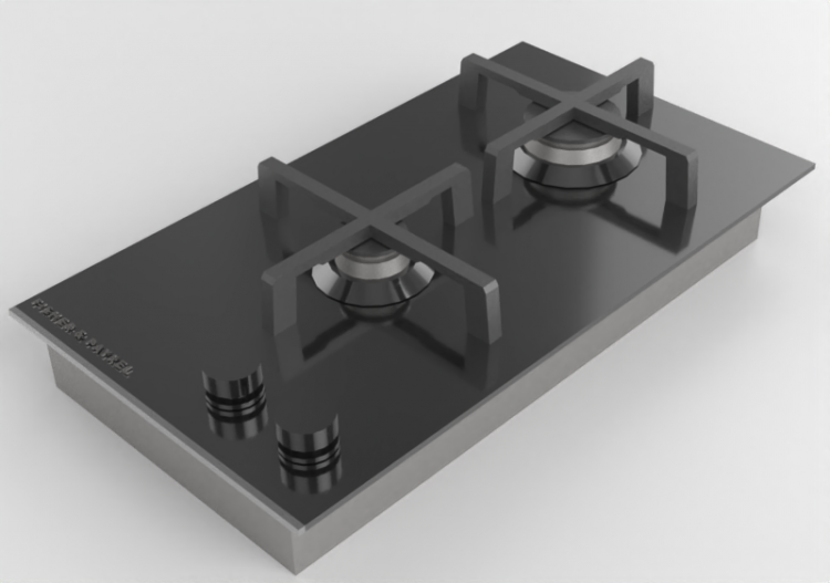 3D Electrical Appliances - Gas hob - Fisher & Paykel -...