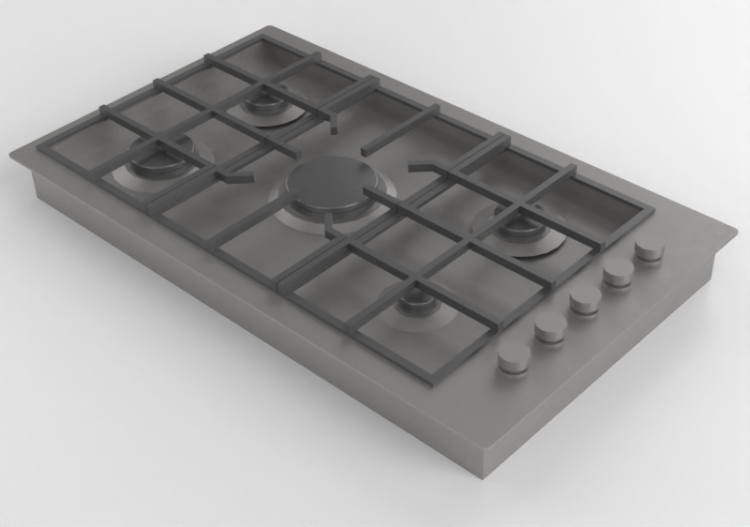 3D Electrical Appliances - Gas hob - Fisher & Paykel -...