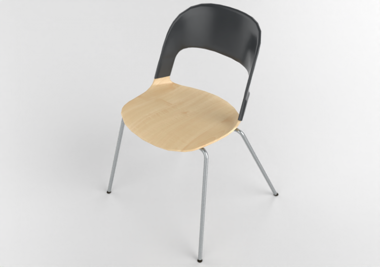 椅子 - Chair with wooden seat - Fritz Hansen - Pair - BH20 -...