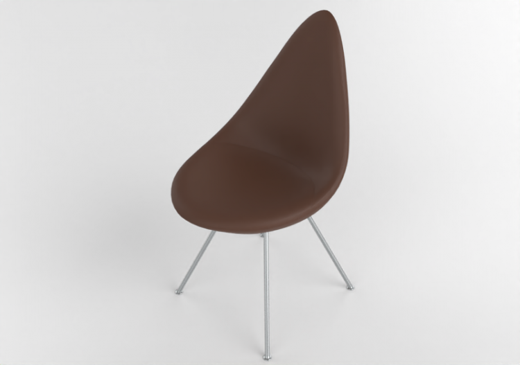 Sedie 3D - Sedia con seduta in tessuto - Fritz Hansen -...