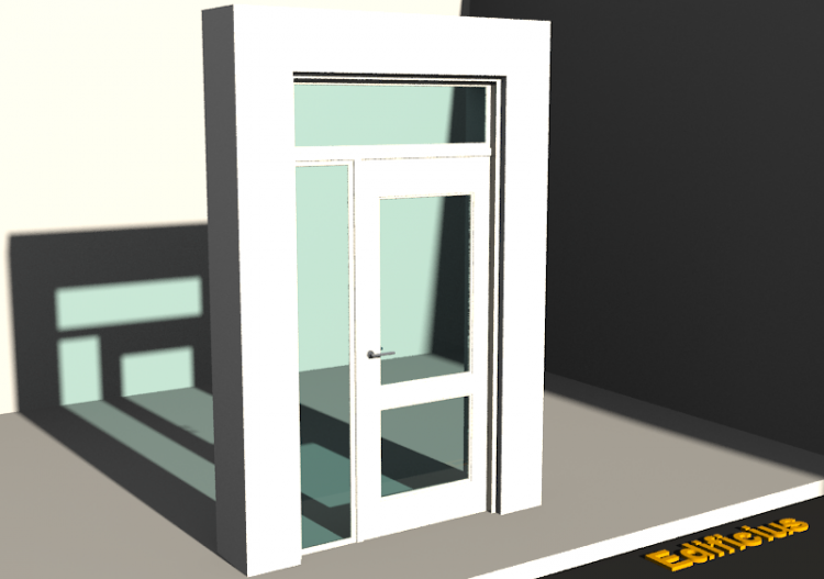 Esquadria 3D - Almofadada P[R] 1FB[2V]+1BANDLAT+1BAND -...