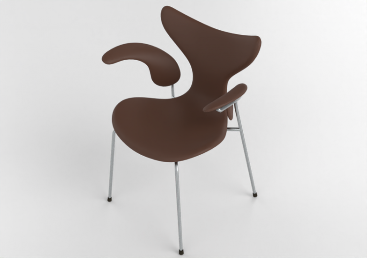 椅子 - Chair with upholstered seat - Fritz Hansen - Lily -...