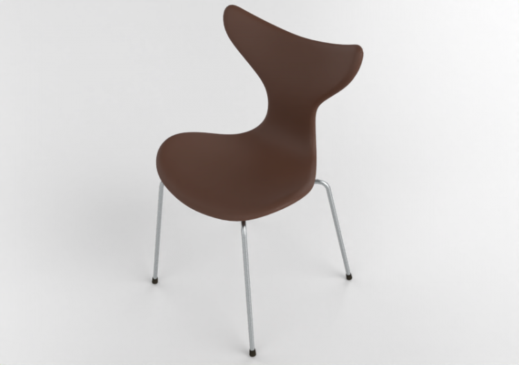 3D Stühle - Stuhl mit gepolstertem Sitz-Teil - Fritz Hansen...