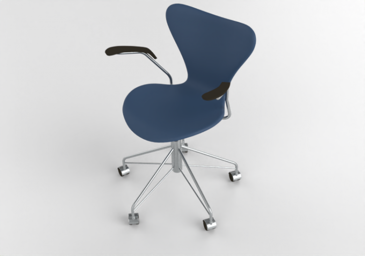 Sedie 3D - Sedia con seduta imbottita - Fritz Hansen -...
