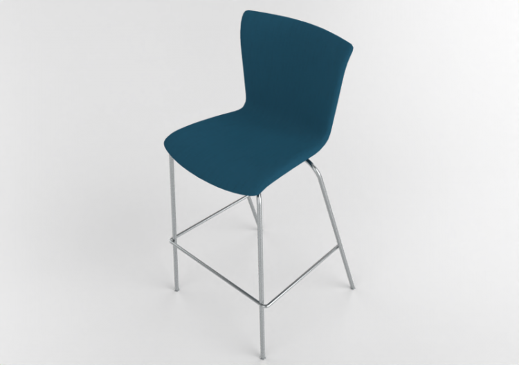 3D Stühle - Hocker mit gepolstertem Sitz-Teil - Fritz...