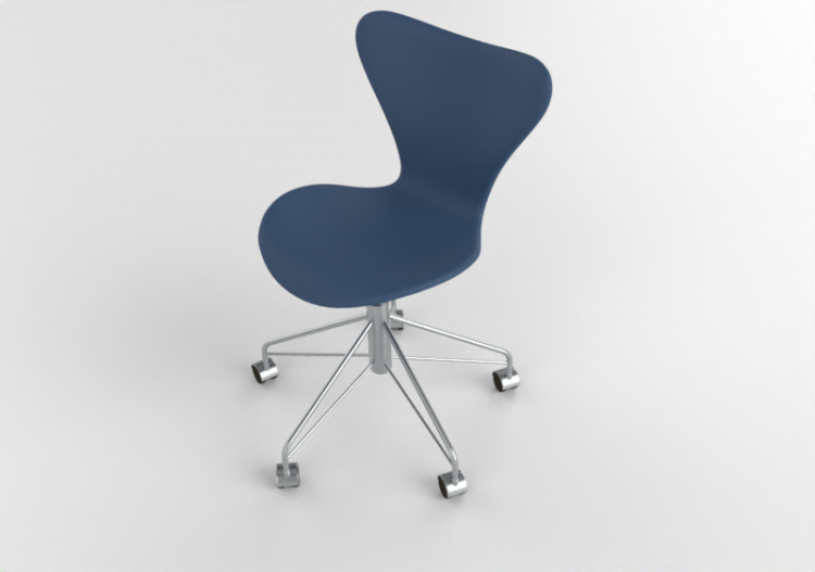Sedie 3D - Sedia con seduta imbottita - Fritz Hansen -...