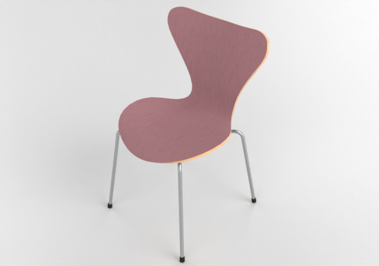 椅子 - Chair with upholstered seat - Fritz Hansen - Serie 7 -...