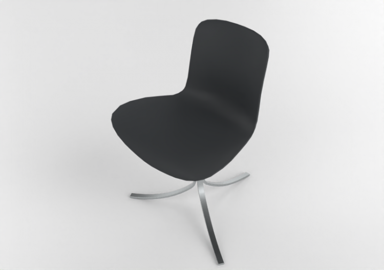 3D Stühle - Stuhl mit gepolstertem Sitz-Teil - Fritz Hansen...