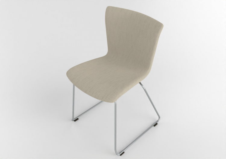 Chaises 3D - Chaise avec assise rembourrée - Fritz Hansen -...