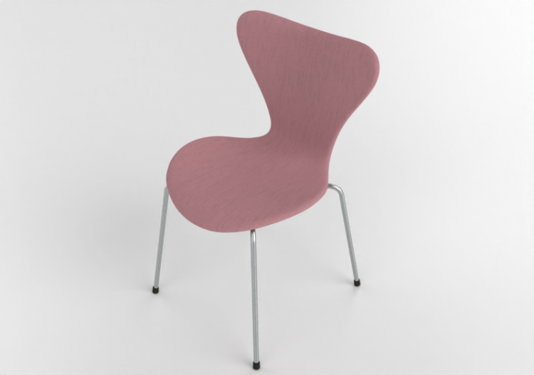3D Stühle - Stuhl mit gepolstertem Sitz-Teil - Fritz Hansen...