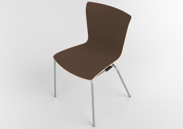 Chaises 3D - Chaise avec assise revêtue - Fritz Hansen -...