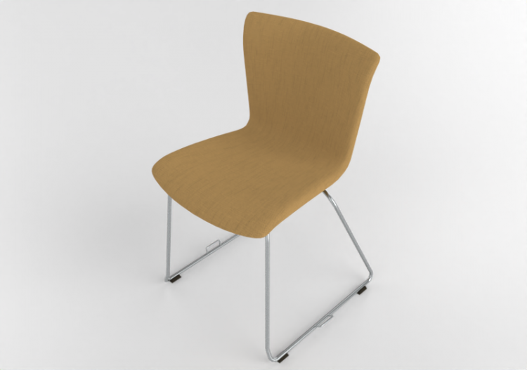 3D Stühle - Stuhl mit gepolstertem Sitz-Teil - Fritz Hansen...