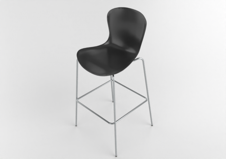 Cadeira 3D - Banqueta de plástico - Fritz Hansen - NAP -...