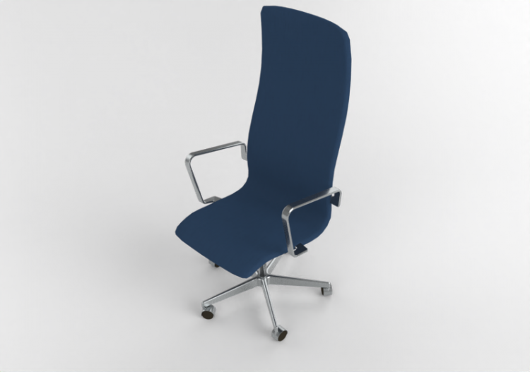 Cadeira 3D - Cadeira giratória em tecido - Fritz Hansen -...