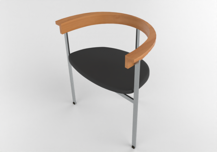 Chaises 3D - Chaise avec assise rembourrée - Fritz Hansen -...