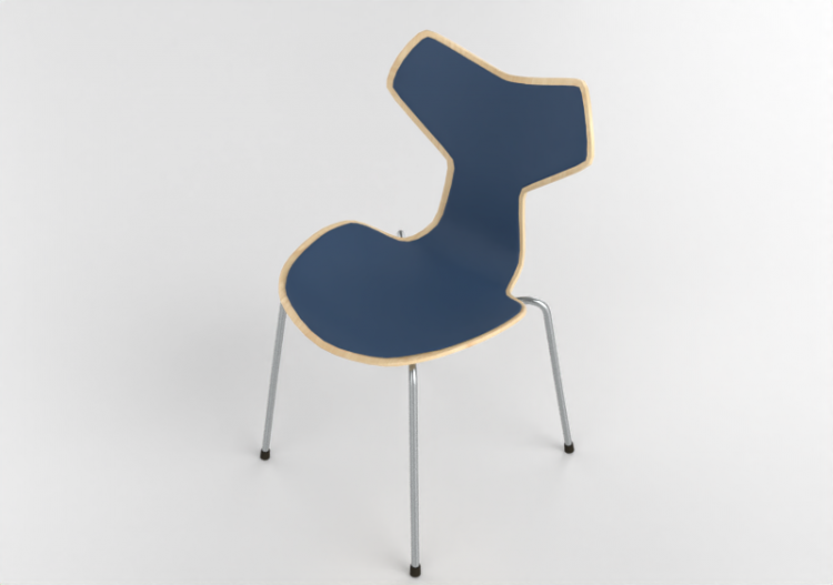 椅子 - Fabric Chair - Fritz Hansen - Grand Prix - 3130 - ACCA...
