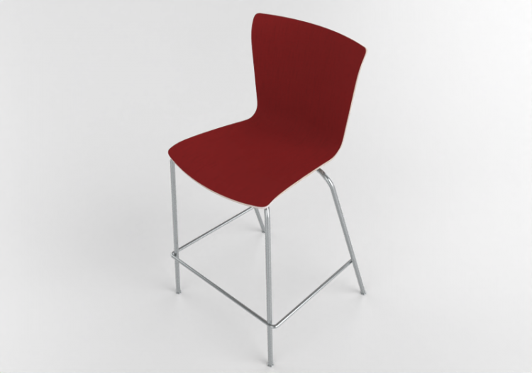 椅子 - Stool with upholstered seat - Fritz Hansen - Vico Duo...
