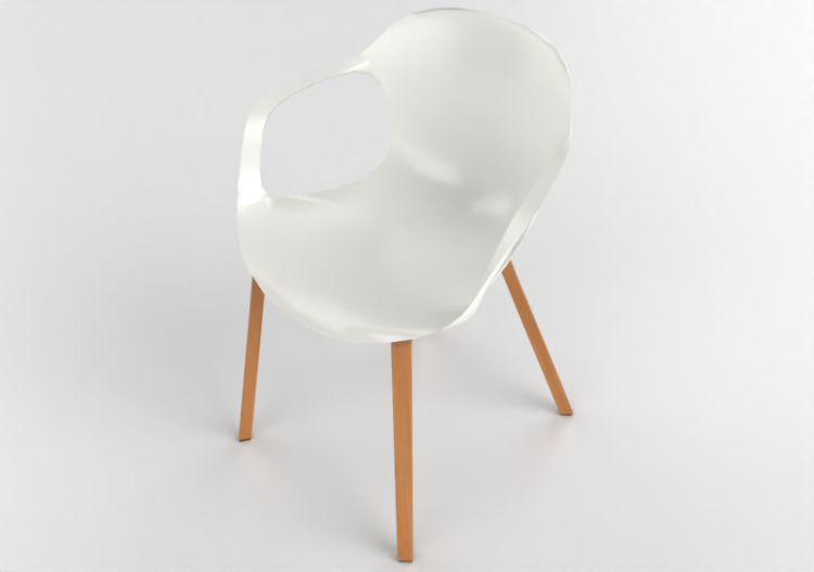 Sillas 3D - Silla de plástico - Fritz Hansen - NAP - KS62 -...