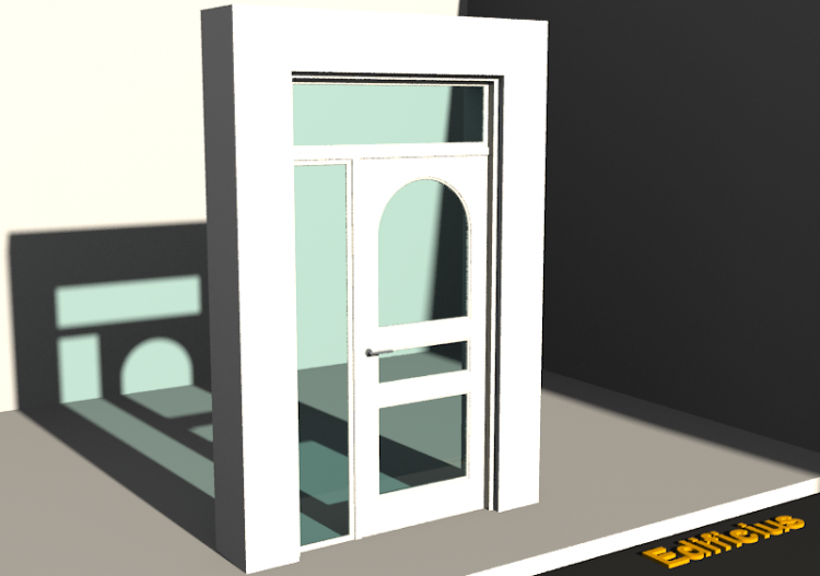 3D Tür/Fenster - Kassettentür T[R] 1DF[3G_RB]+1SL+1OBL -...