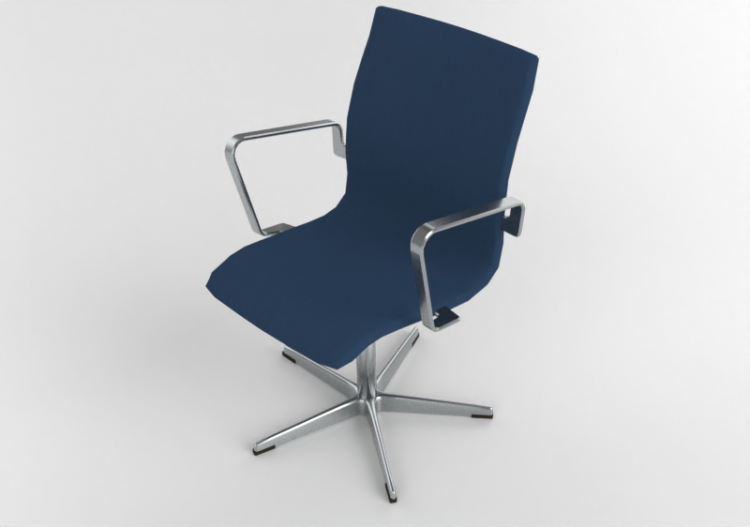 Cadeira 3D - Cadeira giratória em tecido - Fritz Hansen -...