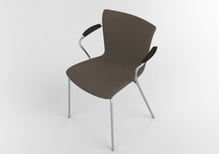Sillas 3D - Silla con asiento acolchado - Fritz Hansen -...