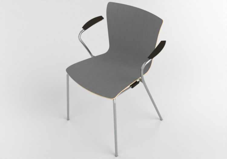 3D Chairs - Chair with upholstered seat - Fritz Hansen -...