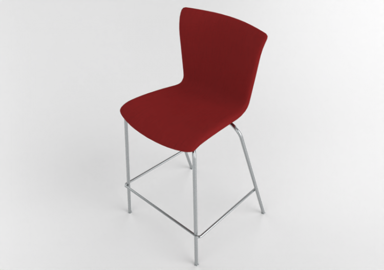 3D Stühle - Hocker mit gepolstertem Sitz-Teil - Fritz...
