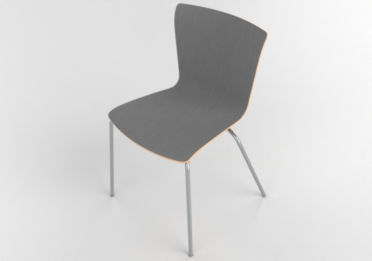 Chaises 3D - Chaise avec assise revêtue - Fritz Hansen -...