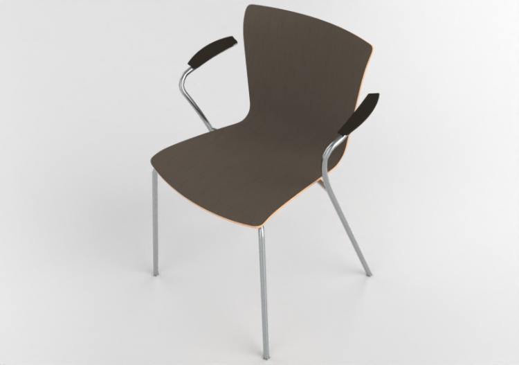 Sillas 3D - Silla con asiento tapizado - Fritz Hansen -...