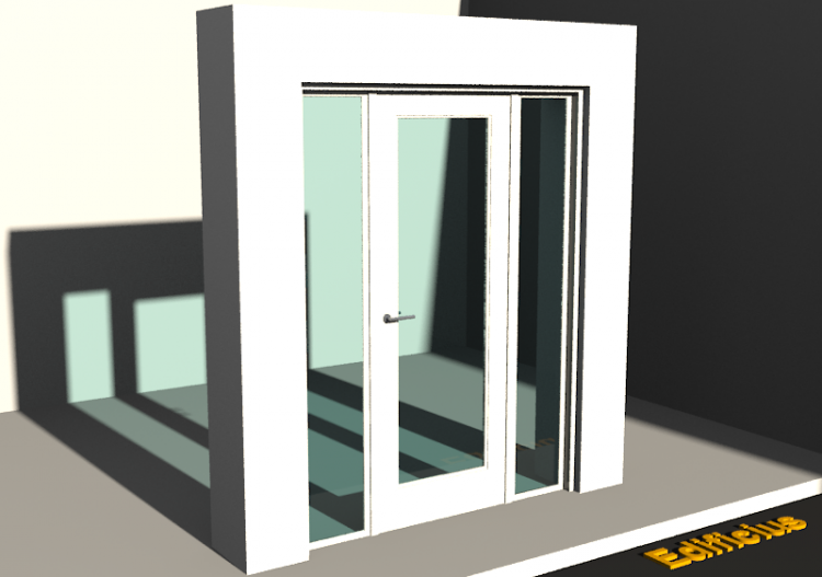 Esquadria 3D - Almofadada P[R] 1FB[1V]+2BANDLAT - ACCA...